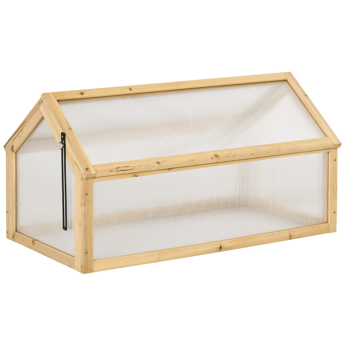 NookGrow Garden Portable Raised Planter with Openable Top, 35.5" x 20.5" x 19.5", Light Brown