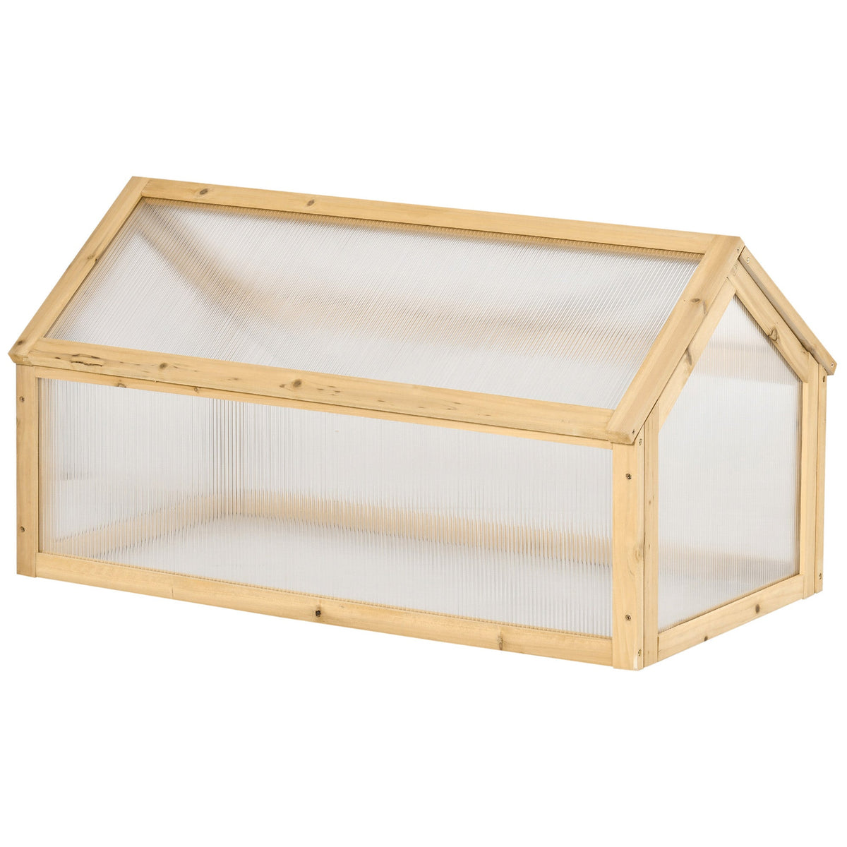 NookGrow Garden Portable Raised Planter with Openable Top, 35.5" x 20.5" x 19.5", Light Brown