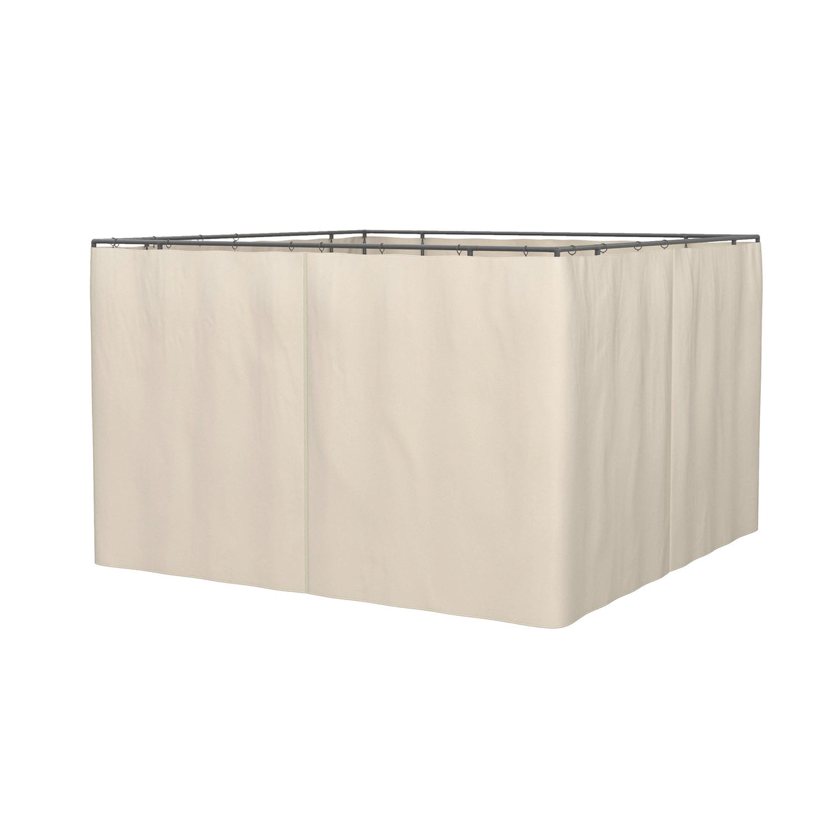 10' x 12' Universal Gazebo Sidewall Set (4 Panels) with Hooks, Beige
