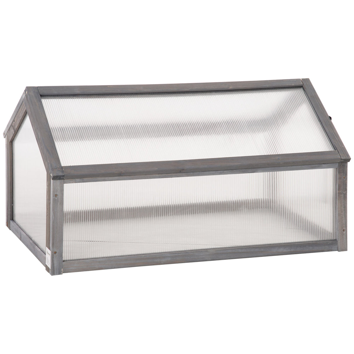 NookGrow Garden Portable Raised Planter with Openable Top, 35.5" x 20.5" x 19.5", Grey