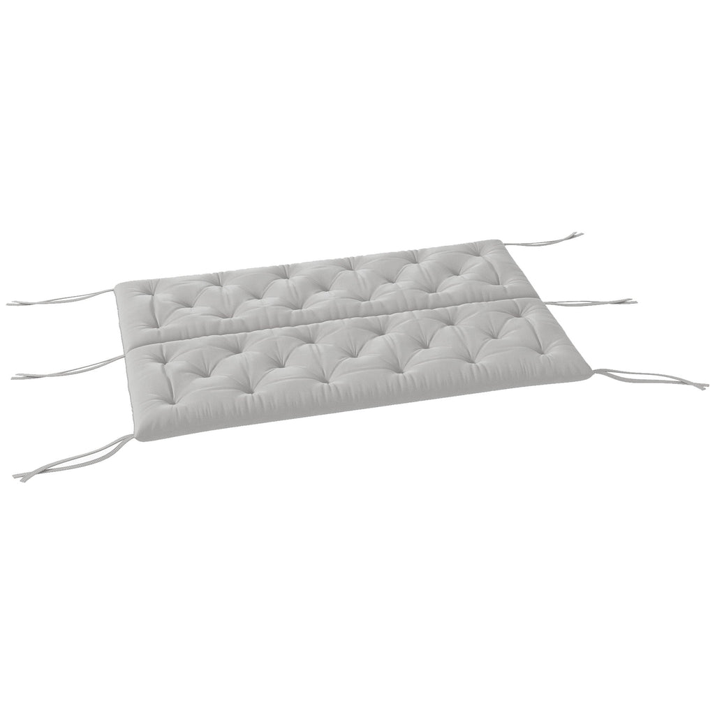 3 Seater Swing Chair Replacement Cushions with Backrest for Patio Furniture, Light Grey