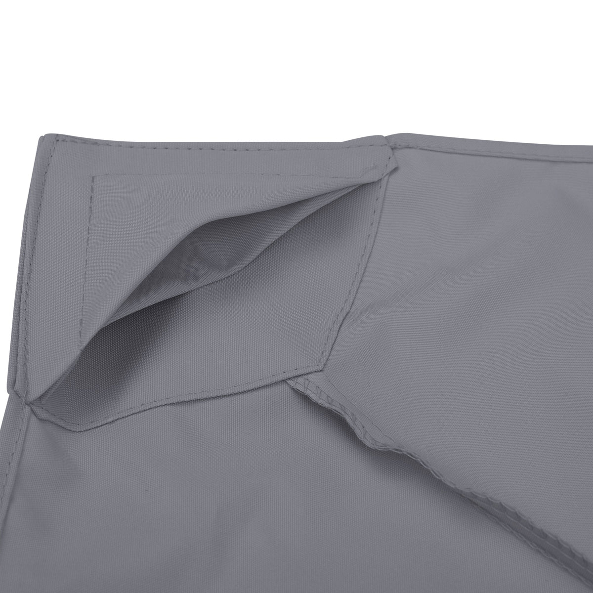 9.8' x 9.8' 2-Tier Gazebo Replacement Canopy, Dark Grey