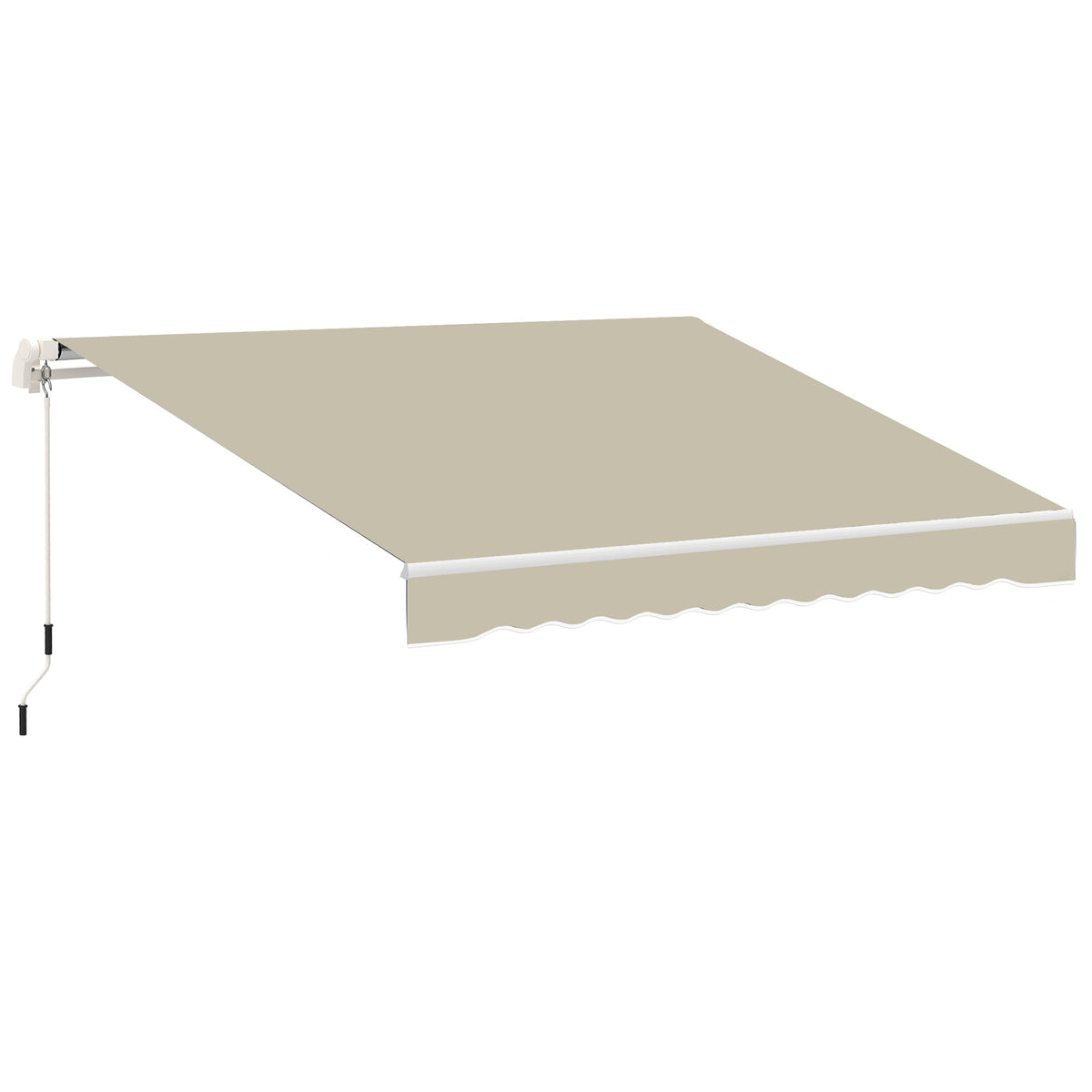 11' x 10' Retractable Awning Fabric Replacement, 280gsm UV Resistant Fabric, Cream White