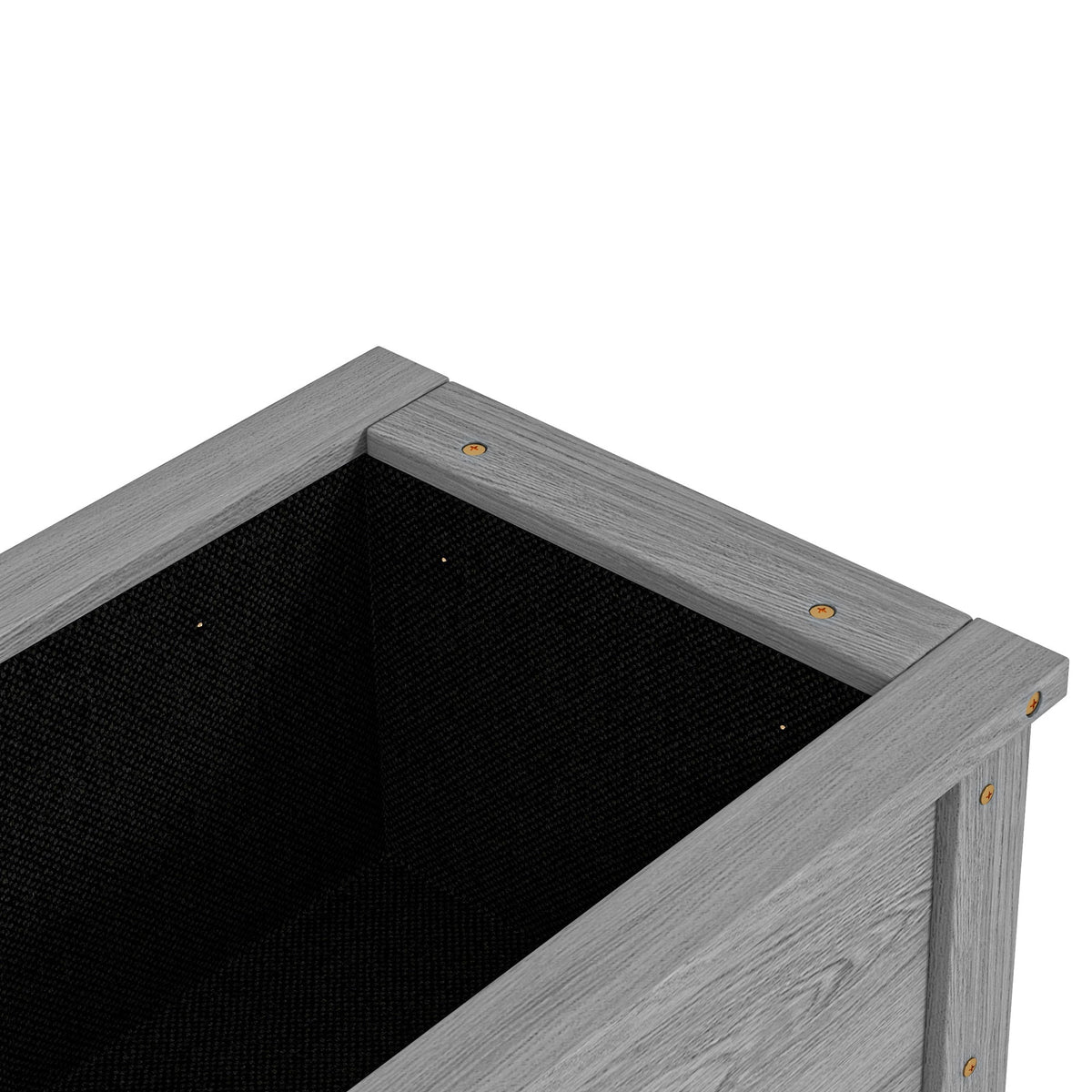 Wooden Raised Garden Bed Standing Elevated Planter Box with Storage Shelf for Flowers, Vegetables, and Herbs, 36" x 16" x 32", Grey