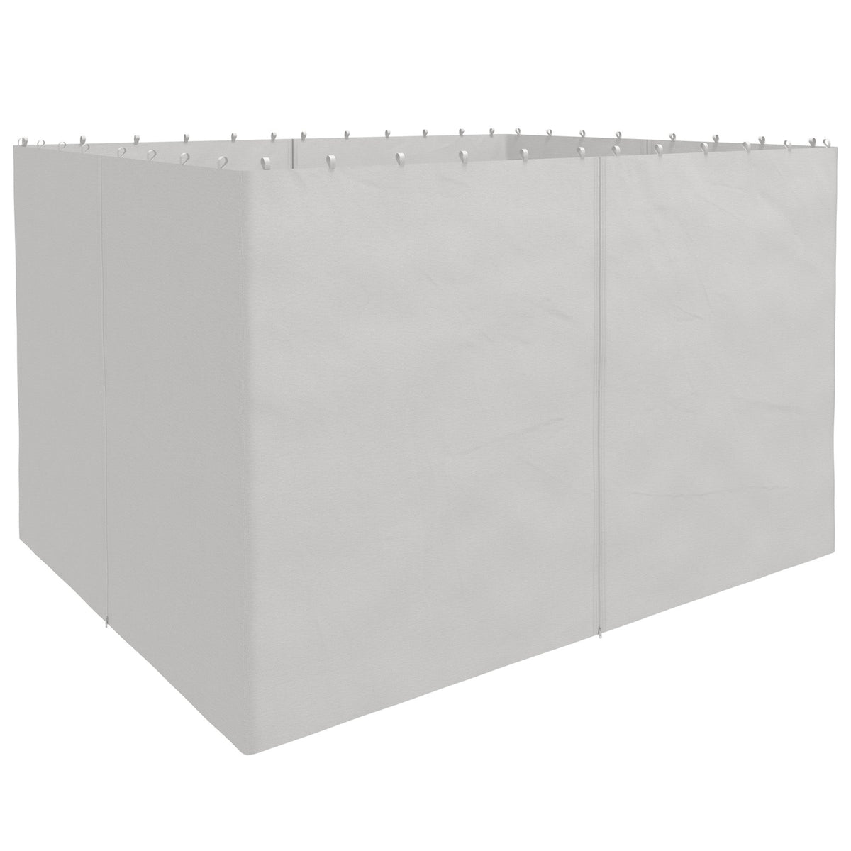 10' x 12' Universal Gazebo Sidewall Set (4 Panels) with Hooks, Light Grey