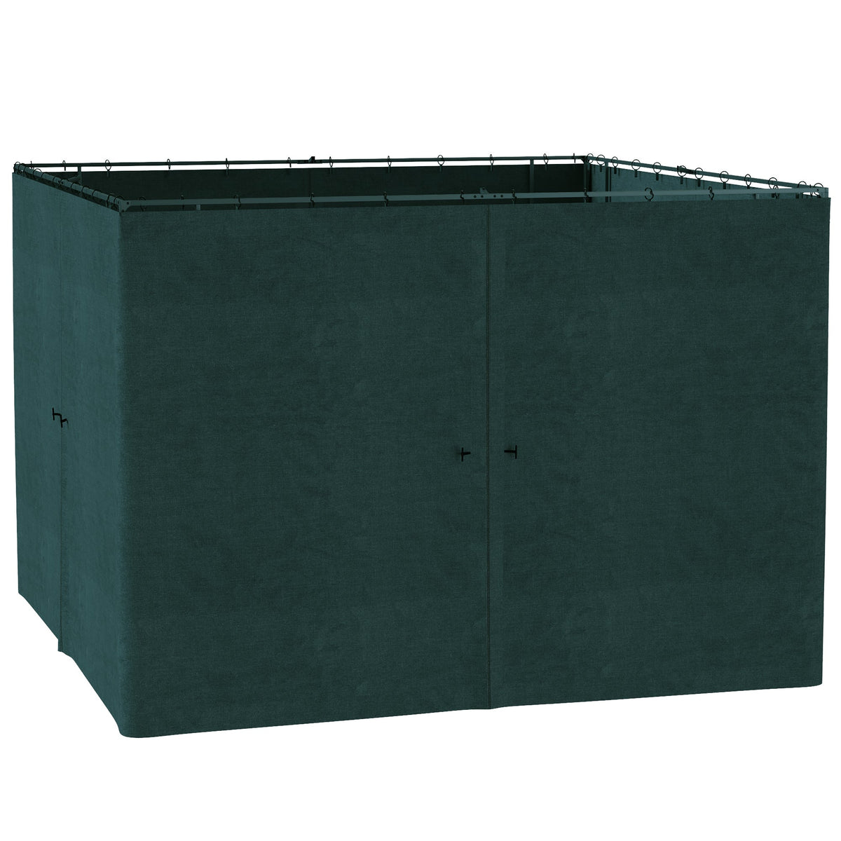 10' x 10' Universal Gazebo Sidewall Set (4 Panels) with Hooks, Slate Grey